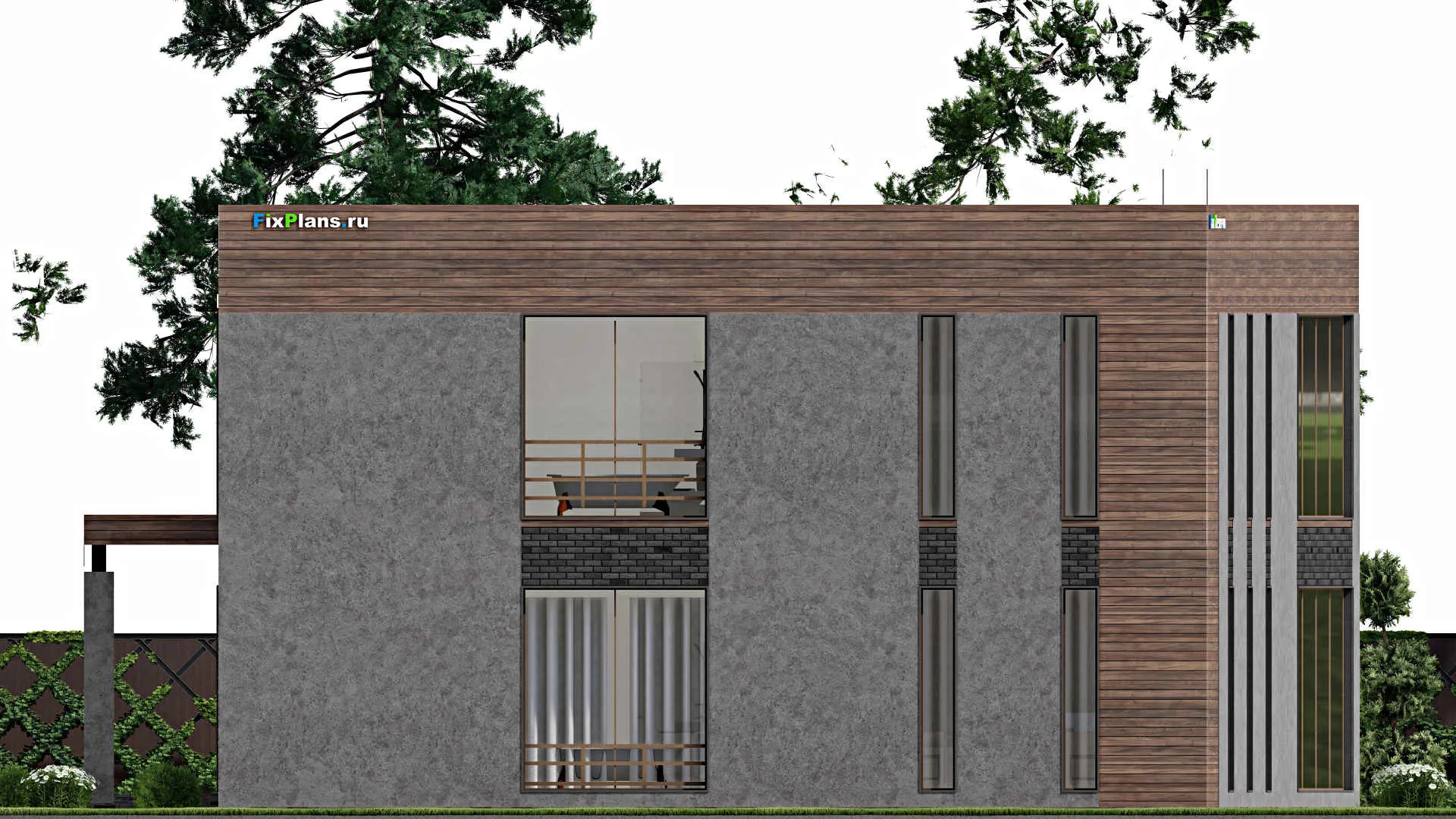 F-10340 - Проект двухэтажного дома 16 на 18, площадью 280 м² с 4 спальнями