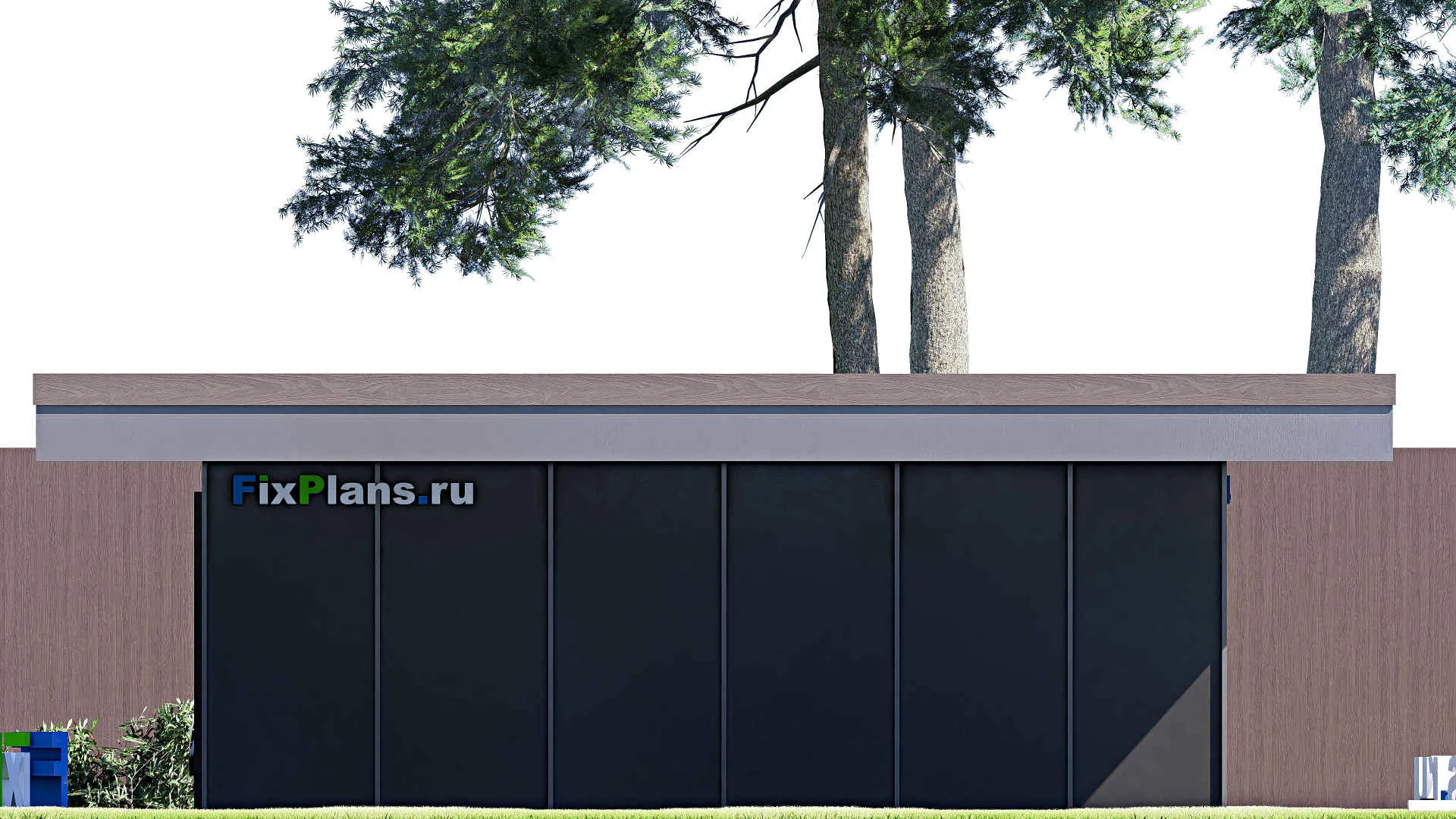 F-21140 - Проект гаража 7 на 12, площадью 70 м² на 2 машиноместа